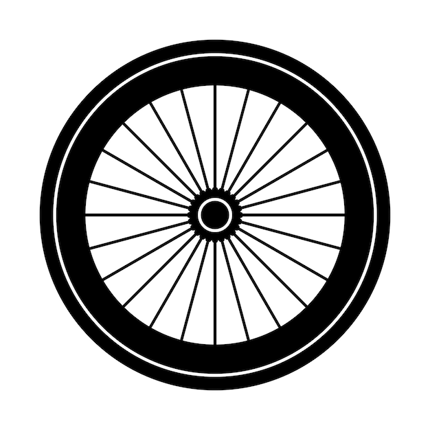 Vector fixie wheels icon vector