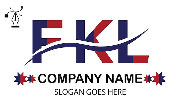 Vector fkl letter logo