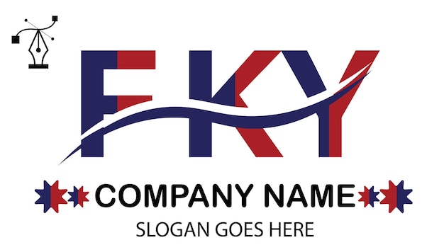 Vector fky letter logo