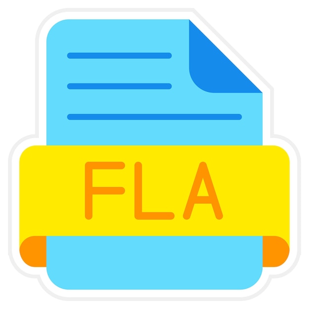 Vector fla icon