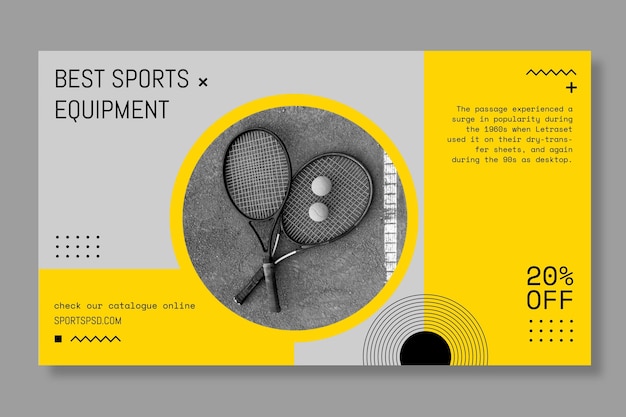 Fla lag tennis sport banner