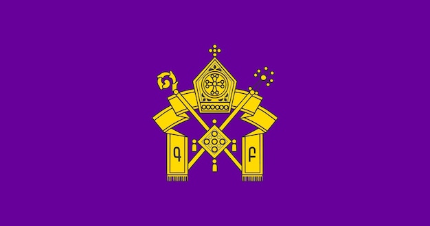 Flag of the Armenian Apostolic Church vector image