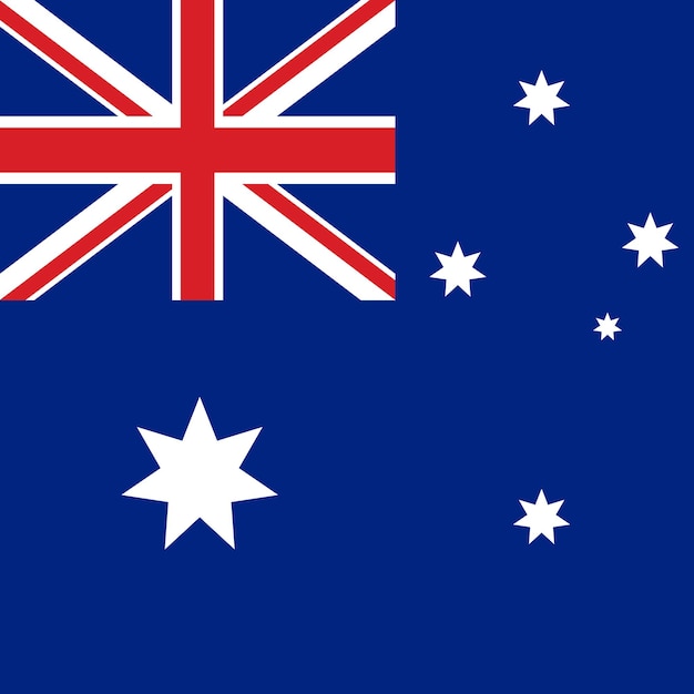 flag of australia vector illustration