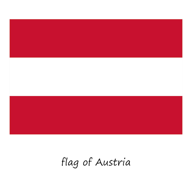 Vector flag of austria