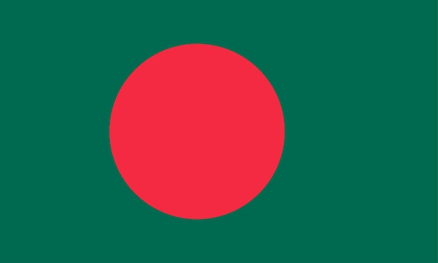 Vector flag of bangladesh