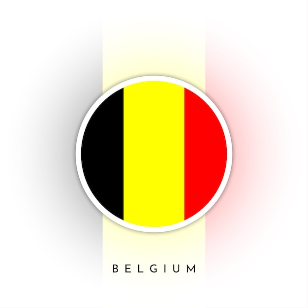 Bandiera del design del modello del belgio