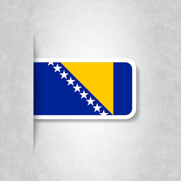 Vettore bandiera della bosnia erzegovina