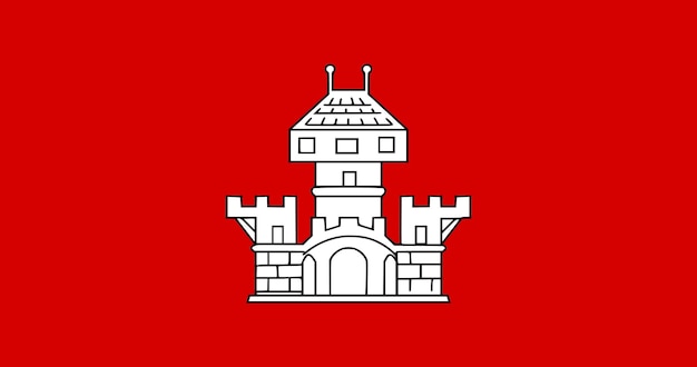 Флаг муниципалитета Брайв в Бельгии векторное изображение