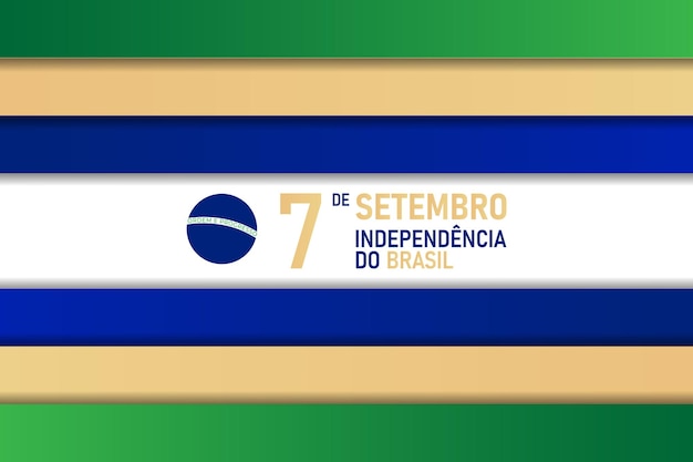 Flag of brazil. national day or independence day design for brazilian celebration.