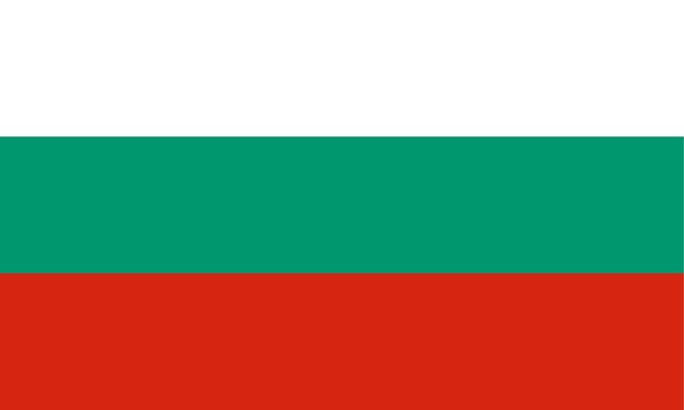 Vector flag of bulgaria flag nation