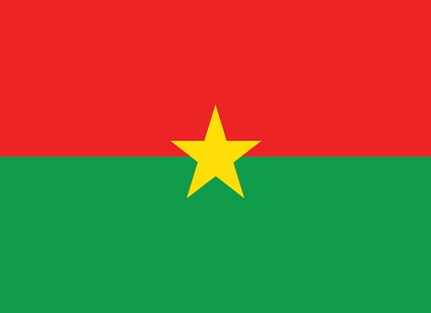 Bandiera della nazione bandiera del burkina faso