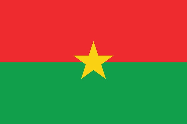 Bandiera della nazione bandiera del burkina faso