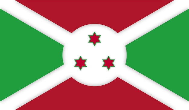 Vettore una bandiera del burundi