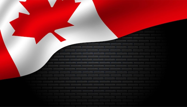 Flag of canada background.