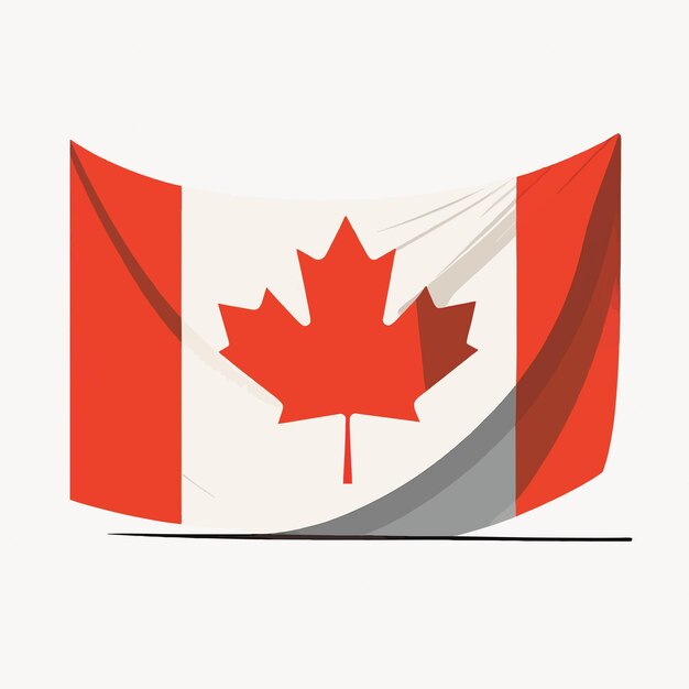 Flag of Canada on a white background