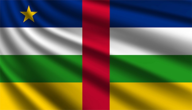 Flag of Central Africa background template.