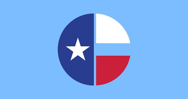 Flag of Collin County Texas vector image