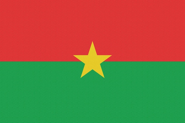 flag of Country Burkina Faso New Update Vektor Ilustration