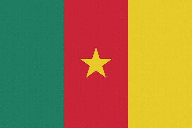 flag of Country Cameroon New Update Vektor Ilustration