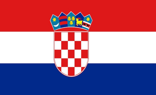 Flag of Croatia Vector illustration