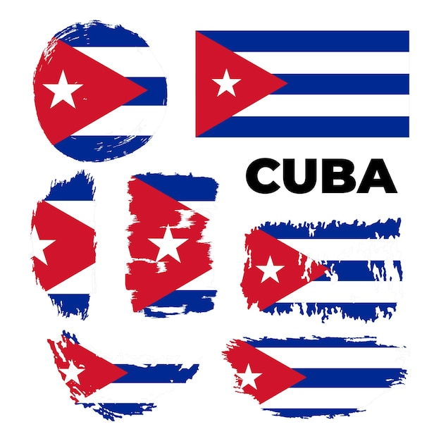 Simbolo della pagina della bandiera di cuba per il design del tuo sito web interfaccia utente dell'app con il logo della bandiera di cuba