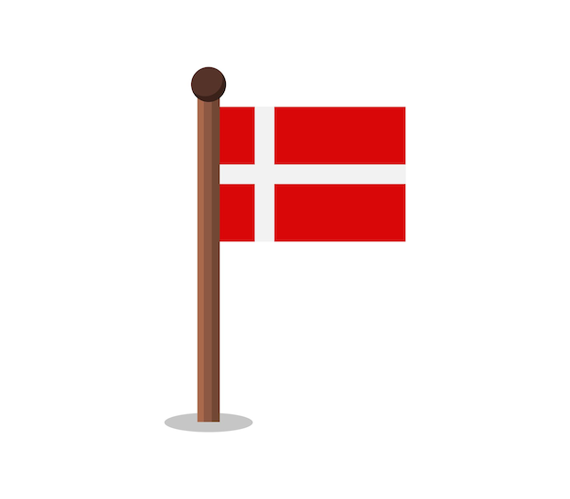 Vector flag of denmark