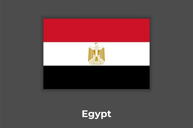 Vector flag of egypt