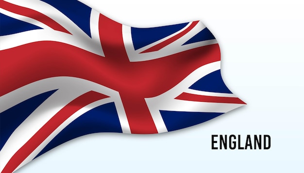 Flag of England background.