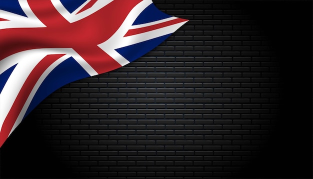 Flag of England background.