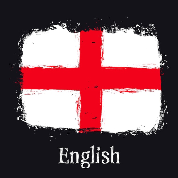 Flag of england vector illustration