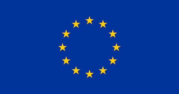Vettore bandiera dell'immagine vettoriale europa