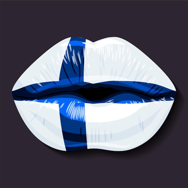 Vector flag of finland