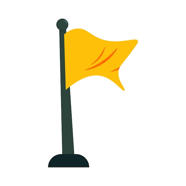 flag flat illustration full color icon