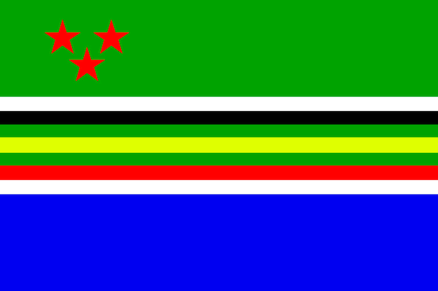 Vettore bandiera dell'ex alto commissariato dell'africa orientale