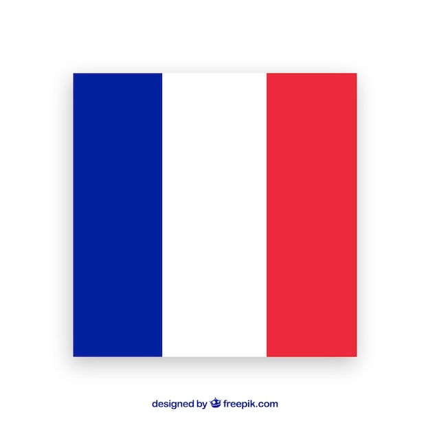 Vector flag of france background