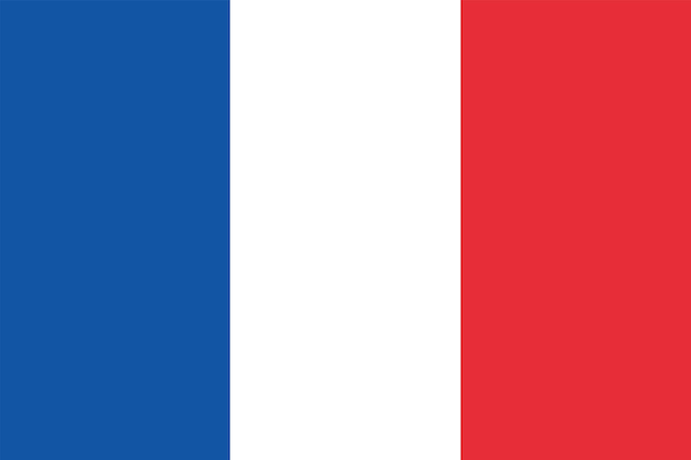 Flag of France vector illustration