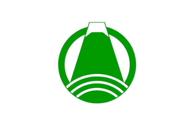 Vector flag of fuji shizuoka japan