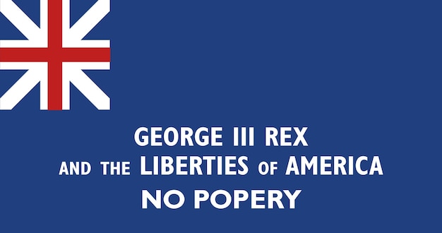 Vector flag of george rex vector image