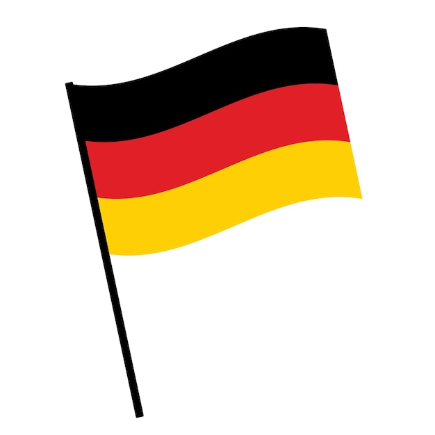 Flag of Germany Flat vector illustration