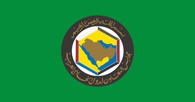 Flag of Gulf Cooperation Council (GCC)  vector image