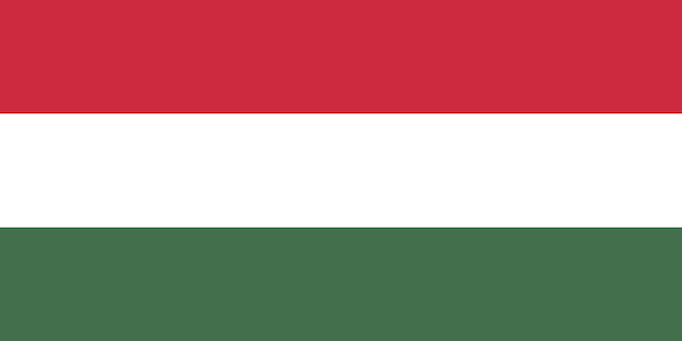 Vector flag of hungary vector illustration