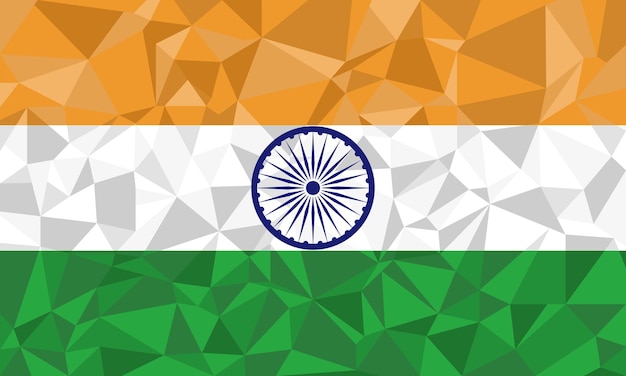 Flag of india mosaic background