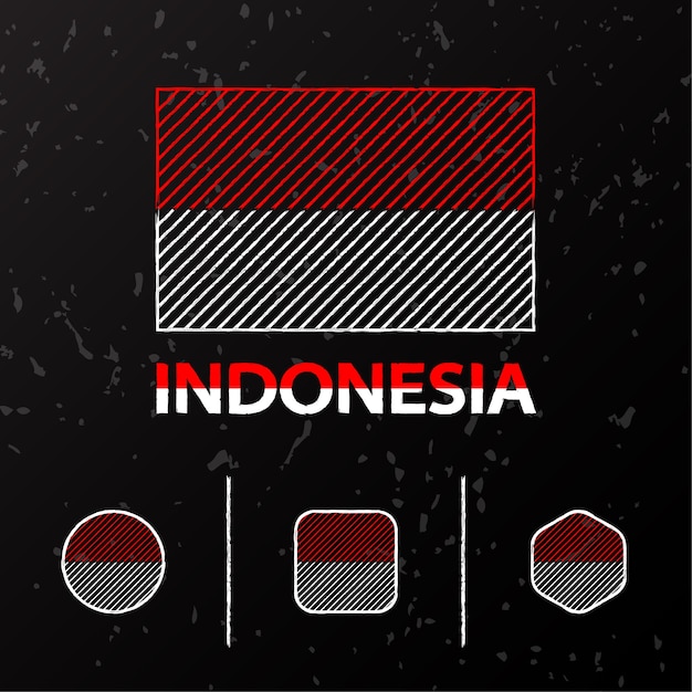 Bandiera dell'indonesia
