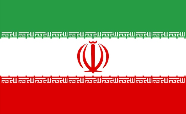 Flag of Iran. Vector illustration