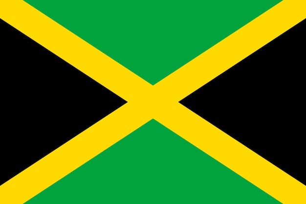 Vector flag jamaica flat icon