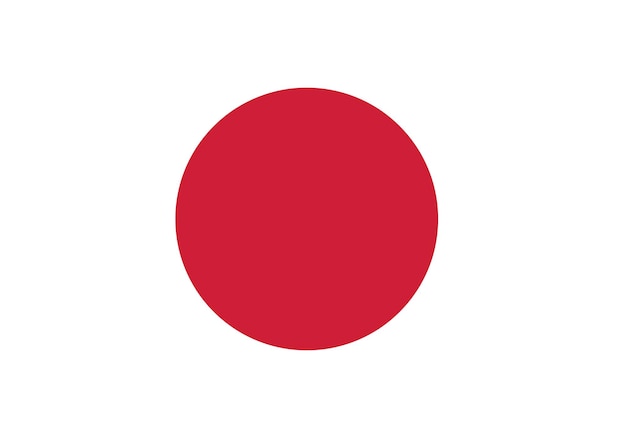 Flag of Japan vector illustration