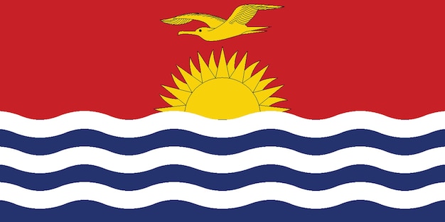 Bandiera della nazione bandiera di kiribati