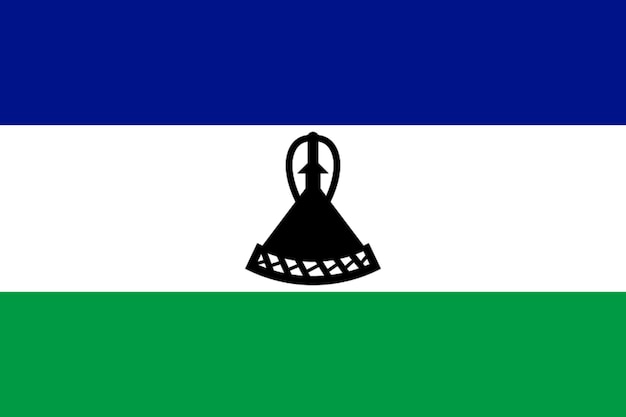 flag of lesotho flag nation vektor illustration