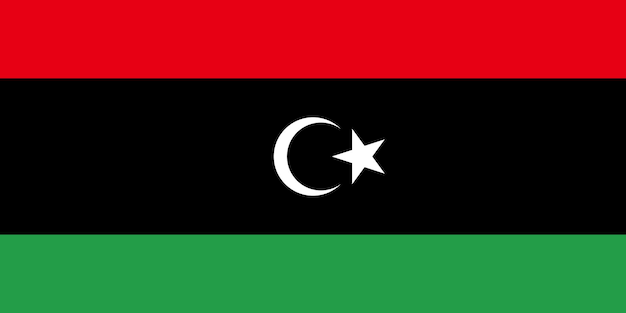 Flag of Libya Vector illustration