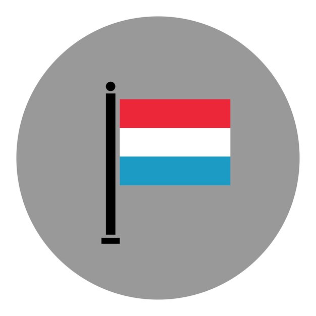 Vector flag of luxembourg vector illustration